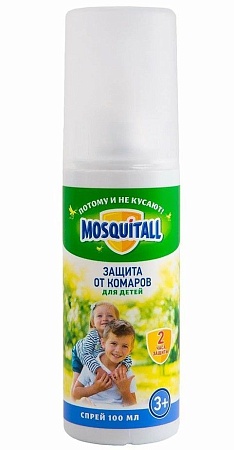 Mosquitall Спрей от комаров для детей Нежная защита, 100мл