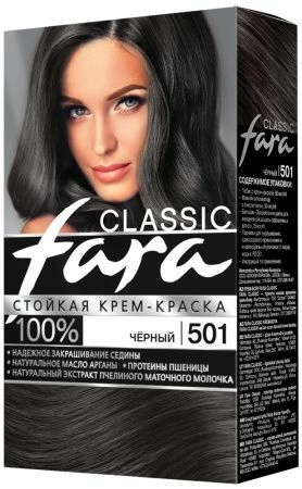 Fara Classic Краска для волос 501 Черный (6шт в, кор)