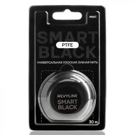 Revyline PTFE SMART BLACK EDITION Зубная нить вощеная мятная 30м