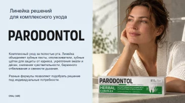 Новинка в ассортименте ELASGO: PARODONTOL — новый подход к ежедневному уходу за полостью рта