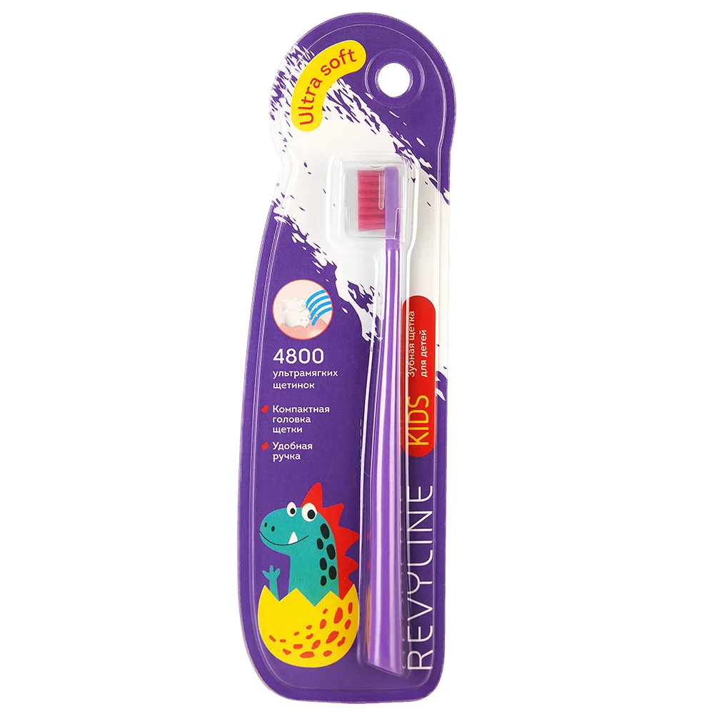 Revyline S4800 KIDS Зубная щетка детская 3-12лет фиолетовая мягкая