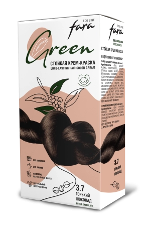 Fara Eco Line Green Краска для волос 3.7 Горький, шоколад