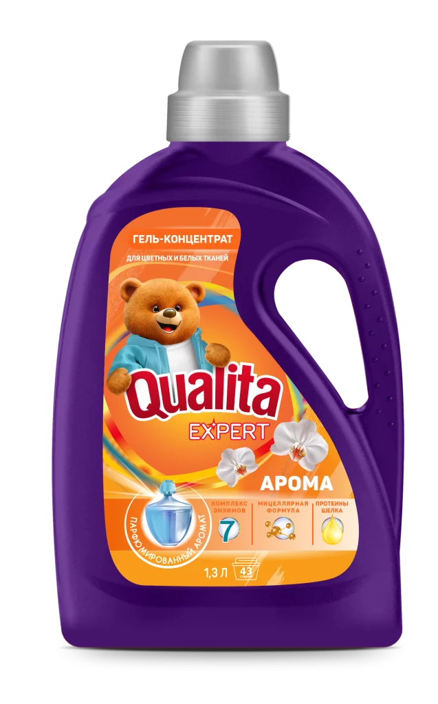 Гель QUALITA для цветных и белых тканей