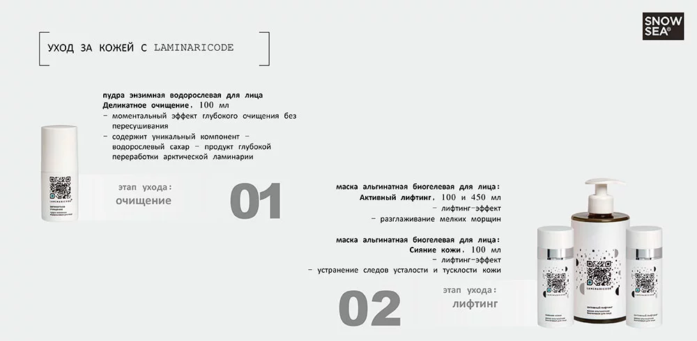 Lamanariacode продукция по уходу за кожей