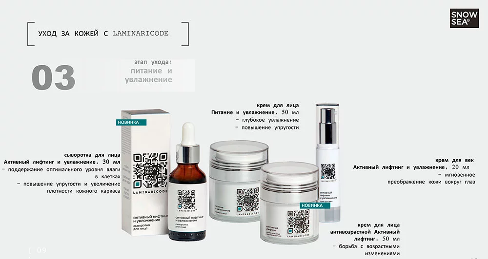  Продукция Lamanariacode питание и увлажнение кожи