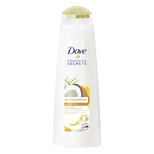 DOVE Шампунь Восстановление Кукурма и кокосовое масло, 380мл
