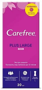 Carefree Прокладки ежедневные Plus Large Fresh 20шт
