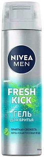 Nivea MEN Гель для бритья Fresh Kick 200мл (4шт)