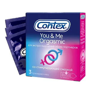 Contex Презервативы You&Me Orgasmic 3шт