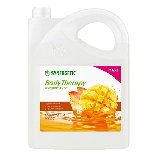 SYNERGETIC Жидкое мыло Body Therapy Манговый мусс 5л