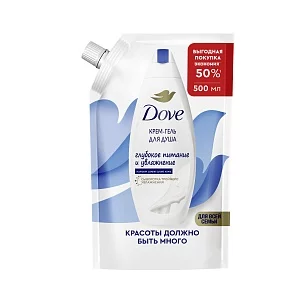 DOVE Гель-крем д/душа Глубокое питание и увлажнение 500мл