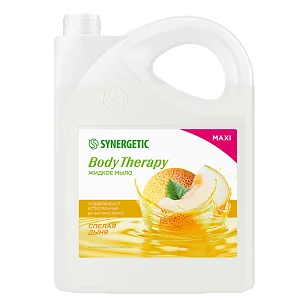 SYNERGETIC Жидкое мыло Body Therapy Спелая дыня 5л