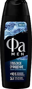 Фа MEN Гель д/душа Глубокое очищение 250мл