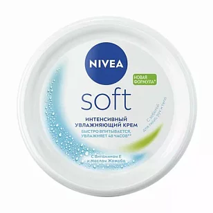 Nivea Soft Крем л/лица, рук и тела Интенсивный увлажняющий 300мл