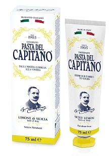 Pasta Del Capitano Зубная паста Премиум Сицилийский лимон, 75мл