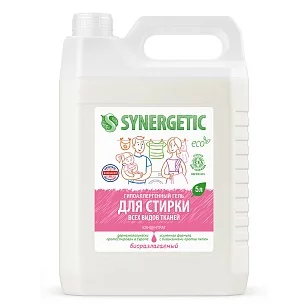SYNERGETIC Средство для стирки универсальный гель, 5л