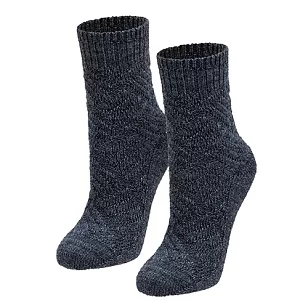 RuSocks Носки п/ш 72% с рельефным рис. жен. т.синие 23-25р-р