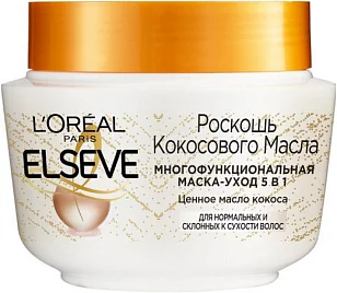 Elseve Маска для волос Роскошь кокосового масла, 300мл