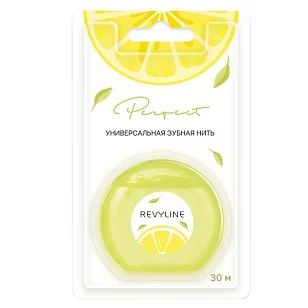 Revyline PERFECT Зубная нить вощеная Лимон и мята 30м