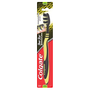 Colgate Зубная щетка Зигзаг с древесным, углем