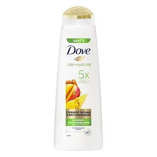DOVE Бальзам для волос Глубокое питание и восстановление Манго, 350мл