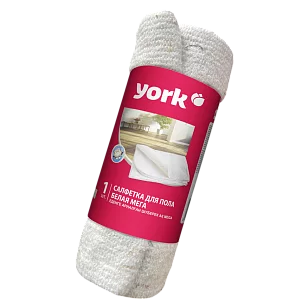 YORK Салфетка для пола хлопковая белая в рулоне Мега 80х100см