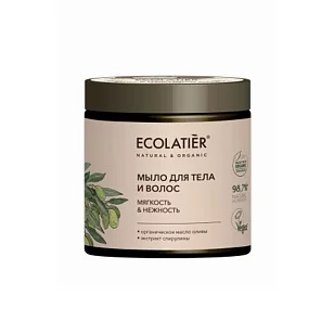 Ecolatier Green Organic Olive Мыло для тела и волос Мягкость и нежность, 350мл