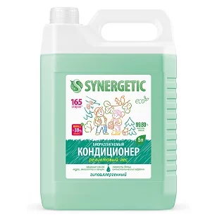 SYNERGETIC Кондиционер-ополаскиватель для белья Реликтовый лес, 5л