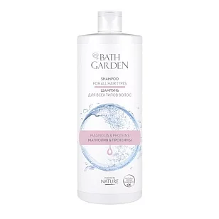 Bath Garden Шампунь для всех тип волос Магнолия и Протеины, 1000мл