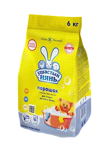 Ушастый нянь Стиральный порошок детский, 6кг
