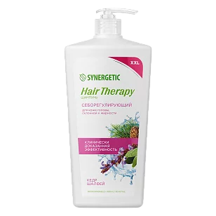 SYNERGETIC Шампунь Себорегулирующий HAIR THERAPY 900мл