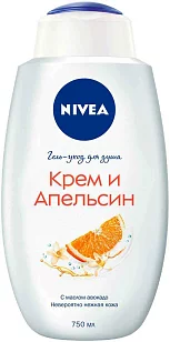 Nivea Гель-уход д/душа Крем и Апельсин 750мл