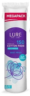 LURE Ватные диски косметические п/э 150шт