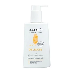 Ecolatier Гель для интимной гигиены Delicate с органическим экстрактом лотоса, 250мл