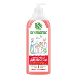 SYNERGETIC Средство д/мытья посуды, игрушек Арбуз 1л