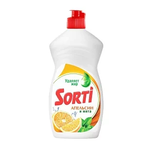 Sorti Жидкость для посуды Апельсин и мята, 450мл