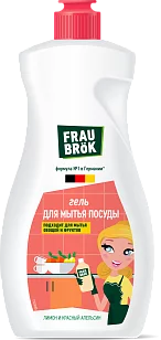 Frau Brök Гель д/посуды Лимон и красный апельсин 500мл