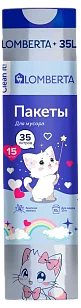 Lomberta Пакеты для мусора с затяжкой ANIME 35л 15шт