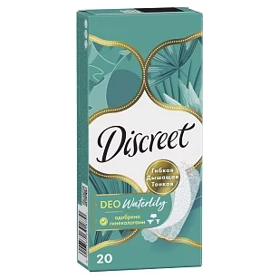 Discreet Прокладки ежедневные Deo Water Lily Multiform Single 20шт (new)
