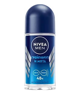 Nivea MEN Део ролик мужской Грейпфрут и мята 50мл
