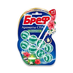 Бреф Блок д/унитаза Ароматы СПА Энергия 2х50г