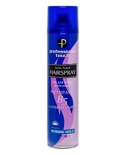 Professional Touch Лак д/волос Pro-Vitamin B5 & Hydro Complex сильная фиксация 265мл