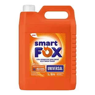 SYNERGETIC SMART FOX Средство д/стирки UNIVERSAL гель 5л