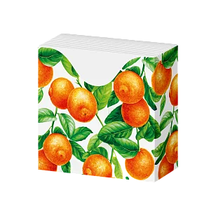 Pero Grand Салфетки бумажные в коробочке 33x33см Мандарины 2сл 25шт