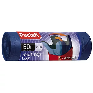Paclan Мешки для мусора MULTITOP 60л, 16шт