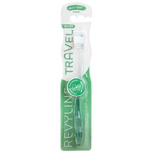 Revyline S4000 Travel Glass Зубная щётка зеленая мягкая
