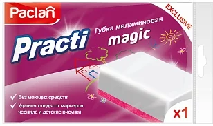 Paclan Губка меламиновая Practi Magiс, 1шт