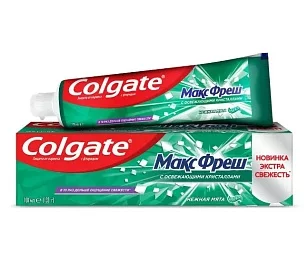 Colgate Зубная паста Макс Фреш Нежная мята, 100мл