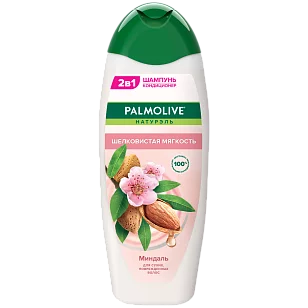 Palmolive Шампунь-Кондиционер 2 в 1 Шелковистая Мягкость Миндаль 450мл