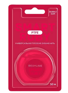 Revyline PTFE BUBBLE GUM Зубная нить красная 50м